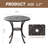 Cast Aluninum Bistro Patio Set 3 Piece Metal Outdoor Bistro Table and Chairs Set of 2 for Garden，Bronze