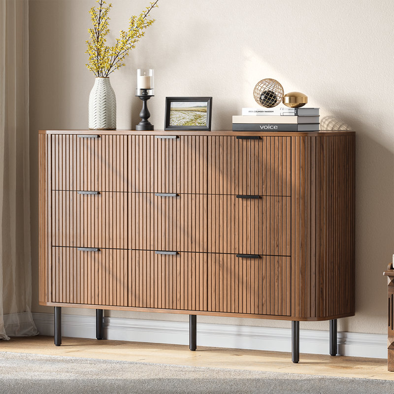 Commode double l 9,7 po Foye, Noyer