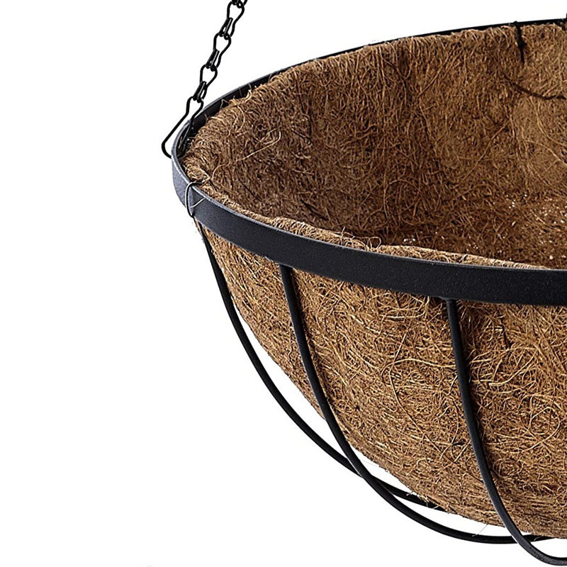Handmade Metal Hanging Planter, 6" H x 12" W x 12" D