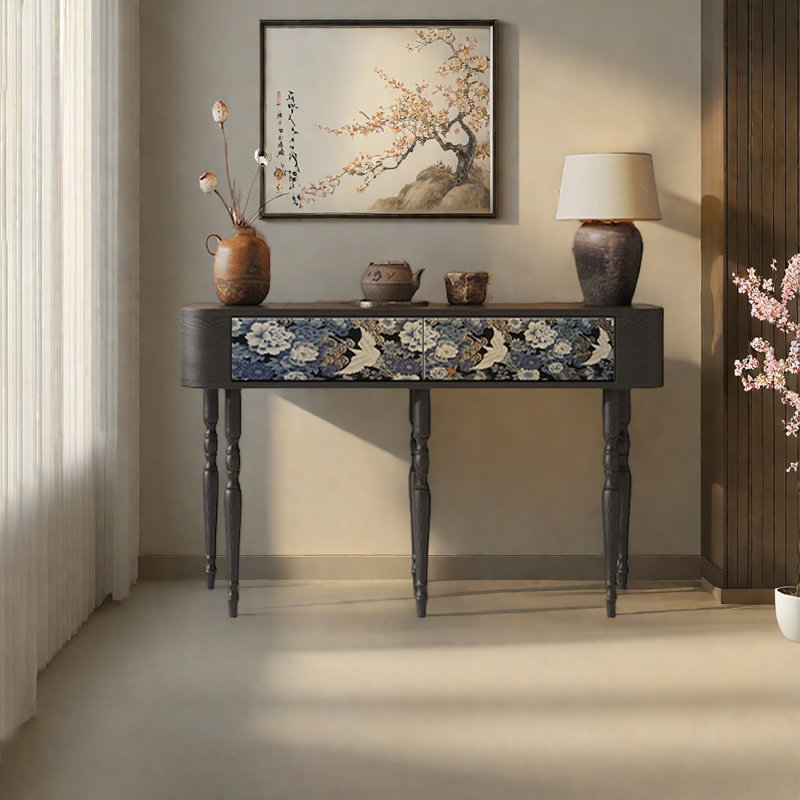 High-legged multi-functional console table, 31.5" H x 47.24" W x 15.75" D