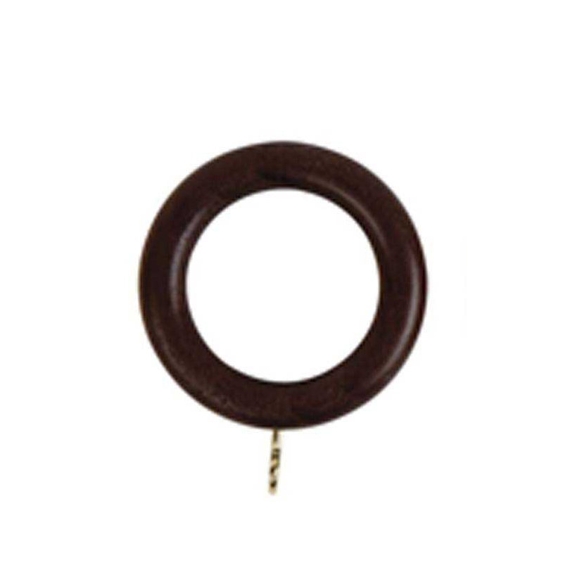 Wood Curtain Rings, Dark Oak, 35 cm W x 35 cm D