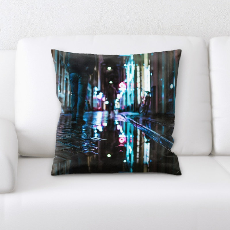 Microsuede Reversible Throw Pillow