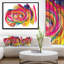 Corwin Colorful Thick Strokes - Abstract Cerclel Wall Art-35124001-26666423