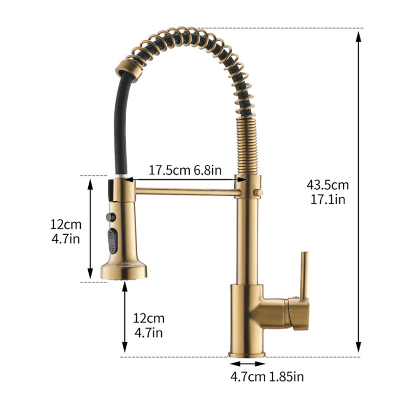 PENGFANG WORLDWIDE LLC Pull Down Kitchen Faucet