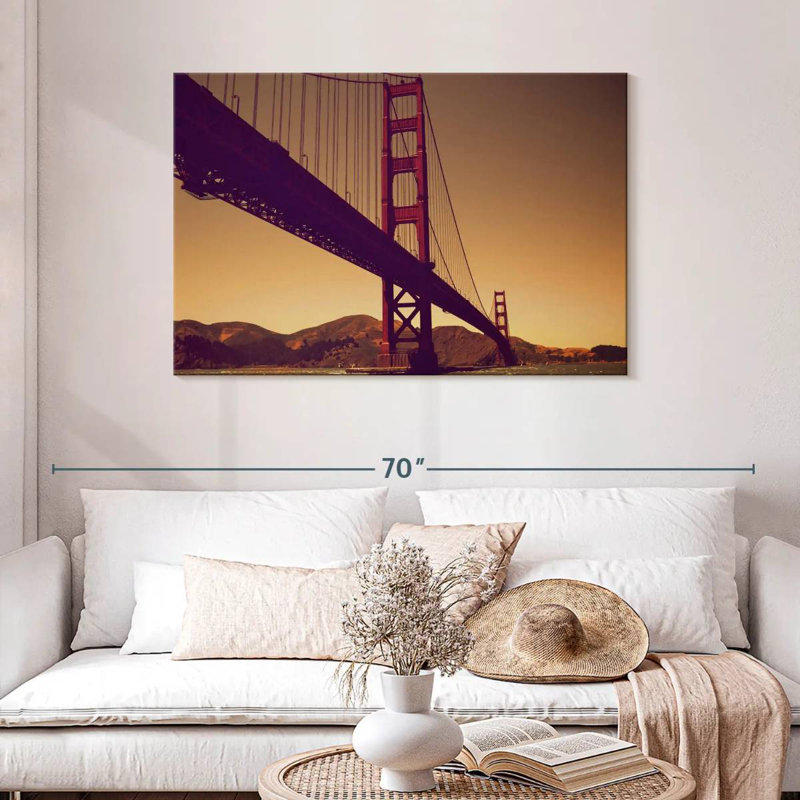 Lilie Sundown At Golden Gate, 30" H x 45" W