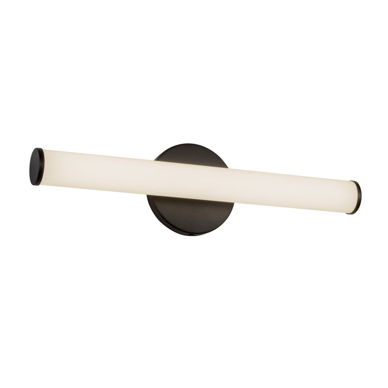 Tectra 18-in Black dimmable LED Wall Sconce, Matte Black