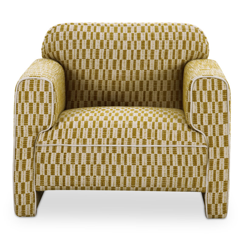 Leo Armchair, Green, Abstract