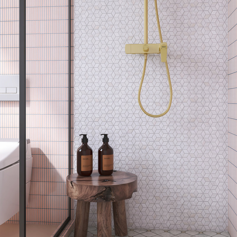 Mother of Pearl 1" x 1" Seashell Grid Mosaic Wall Tile
