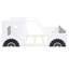 Lit plateforme classique en forme de voiture en blanc, pleine grandeur-118084273-118084272