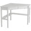 Bureau d'ordinateur de coin, blanc