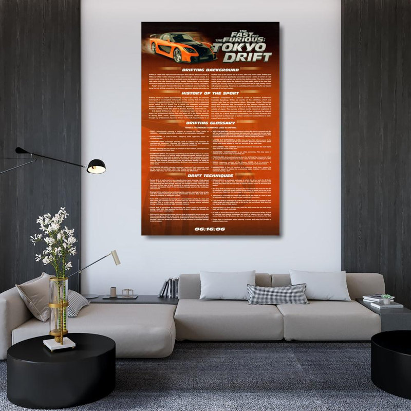 The Fast & the Furious Tokyo Drift LC030, 48'' H x 31'' W