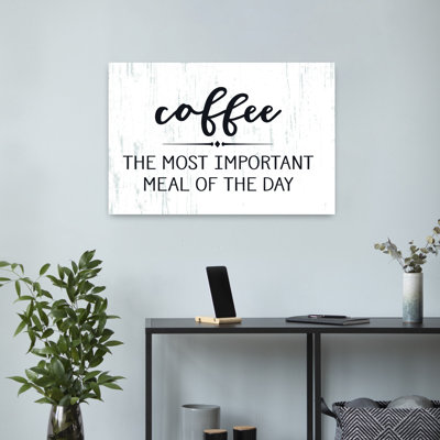 Café - art mural moderne abstrait rustique