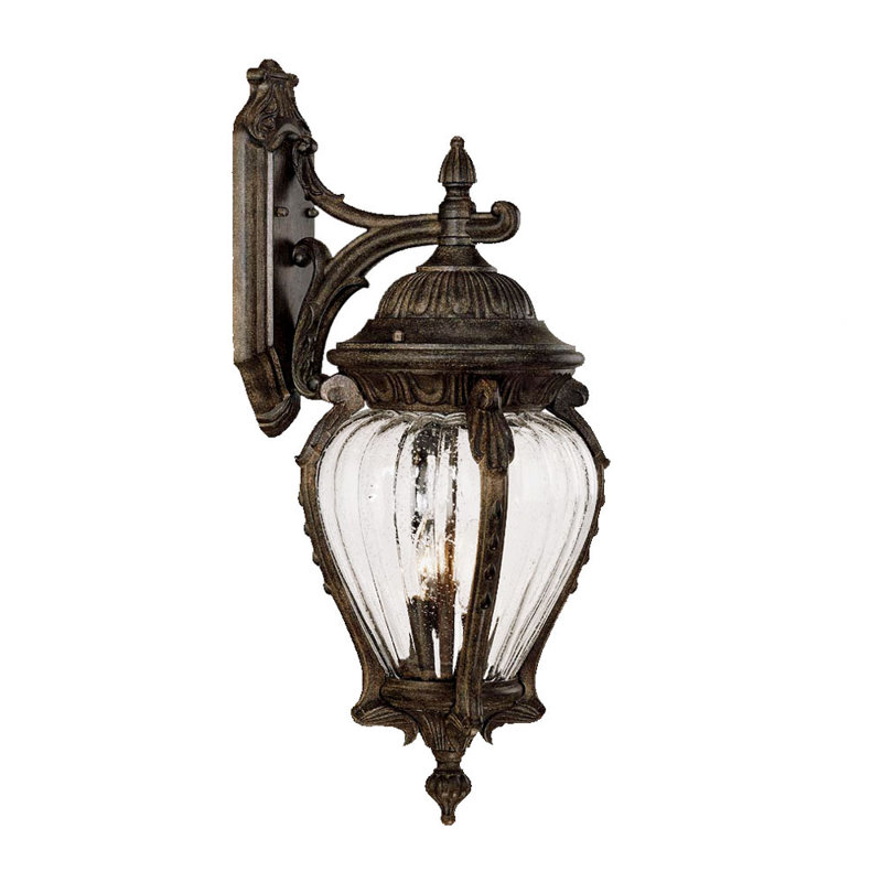 Lanterne murale d’extérieur à 3 ampoules Pursell, Corail noir