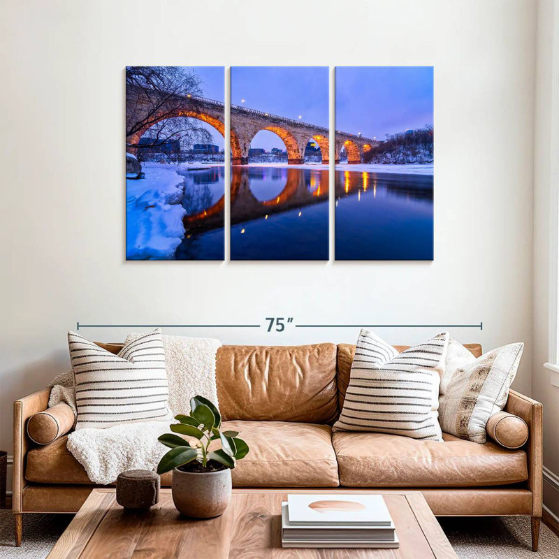 Lilie Sunset Bridge, 36" H x 57" W