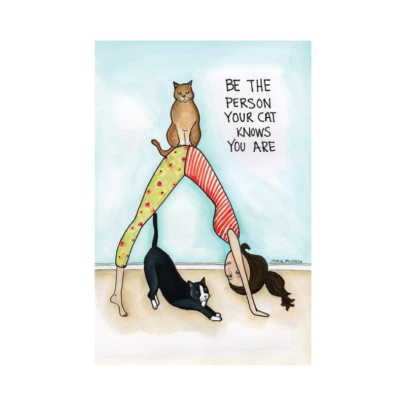Your Cat Knows by Jamie Morath - Wrapped Canvas Print, 101.6 cm H x 66.04 cm W x 1.91 cm D