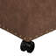 Repose-pieds rectangulaire en similicuir avec roulettes-1136924758