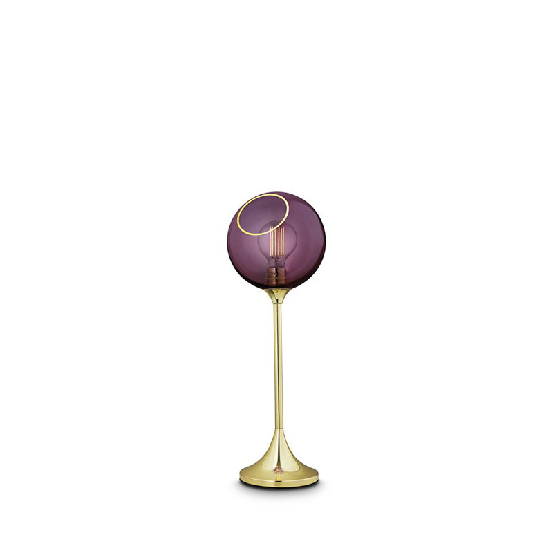Ballroom Table Lamp, Gold, Purple Rain