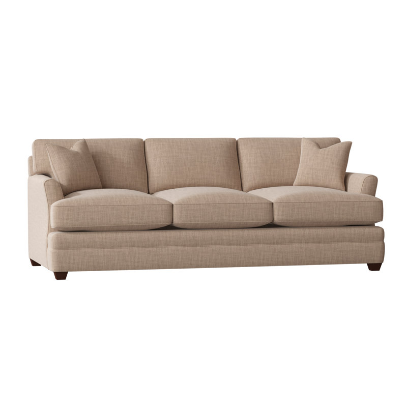 Harriss Upholstered 91'' Sofa, Conversation Linen Basketweave