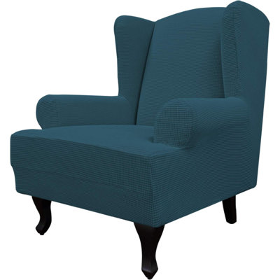 Box Cushion Wingback Slipcover