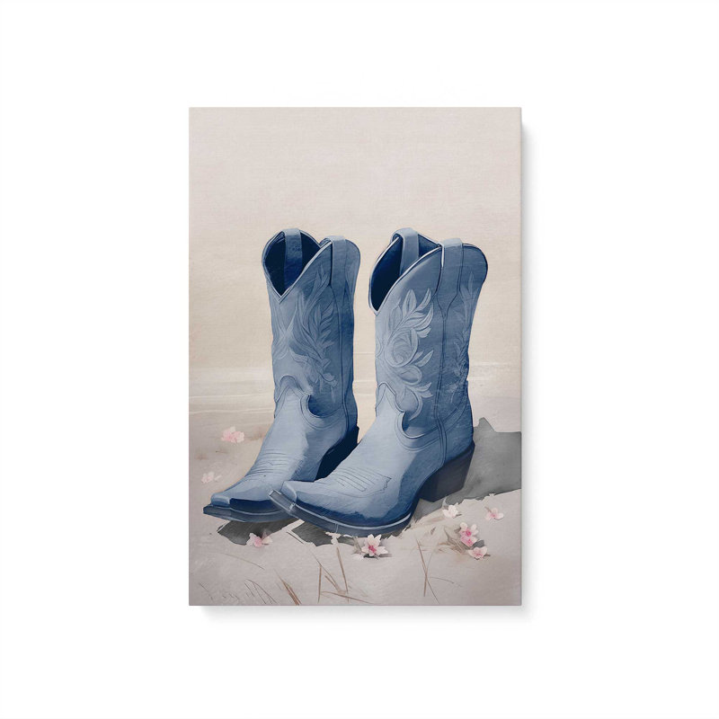 «Cowboy Essentials in Blue I», toile tendue, H 30 po x l 20 po