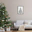 «Seasonal Christmas Christmas Tree», art mural sur toile flottant noir, design par Martina Pavlova-114269658-114269662