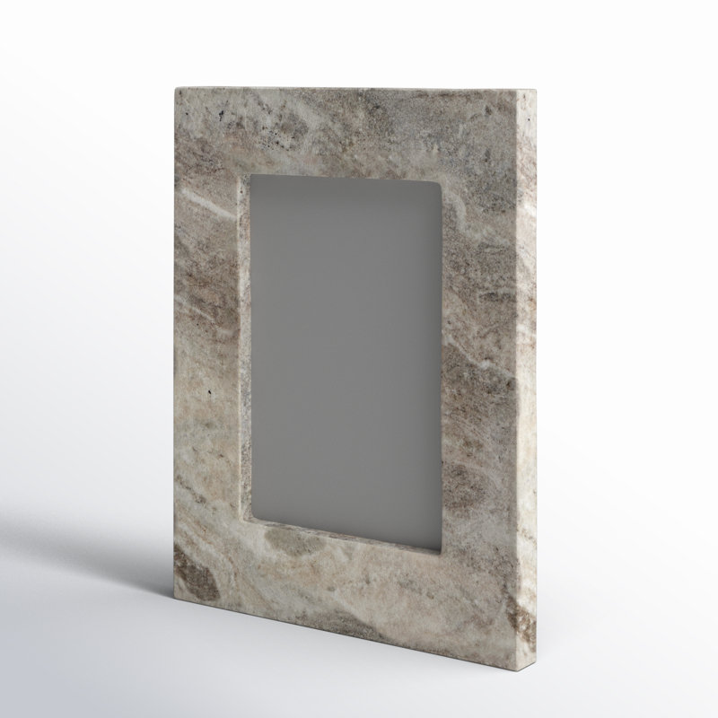 Tellis Brown Marble Matte Picture Frame, 4" x 6"