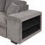 Canapé modulaire réversible en L de 104,5 po à 3 places, canapé-lit escamotable avec méridienne de rangement et 2 tabourets pour l'ensemble de mobilier de salon, gris anthracite Knox (ancien numéro de référence: SG000431AAA)-557386392