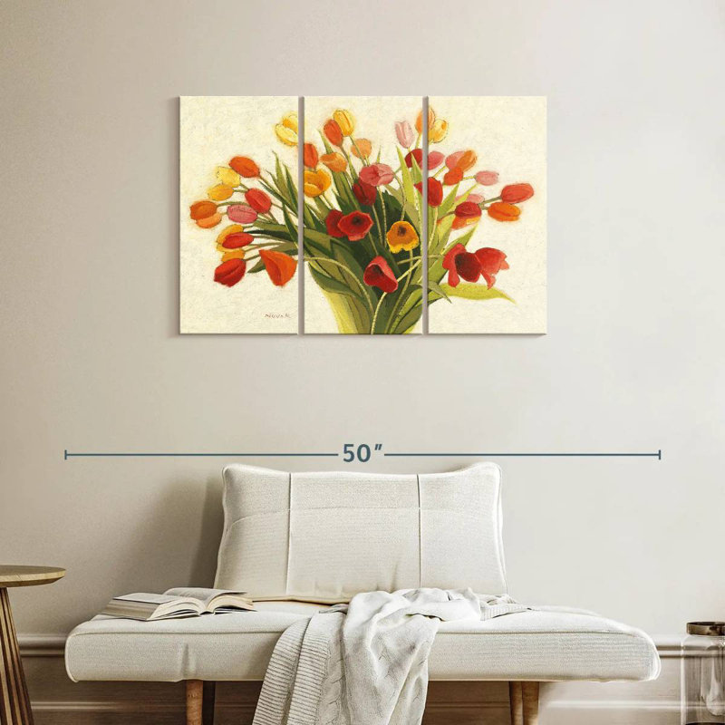 Harnek tulipes printanières parfumées, H 24 po x l 38 po