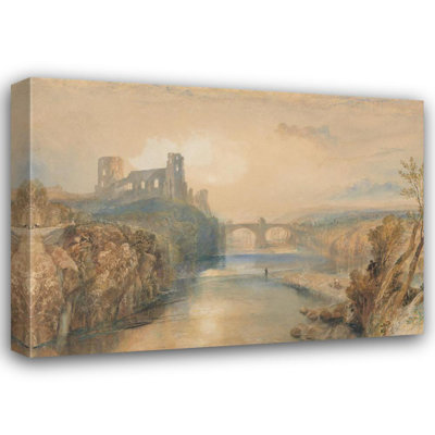"Barnard Castle" by  Joseph Mallord William Turner - Gallery Wrap Canvas Wall Art