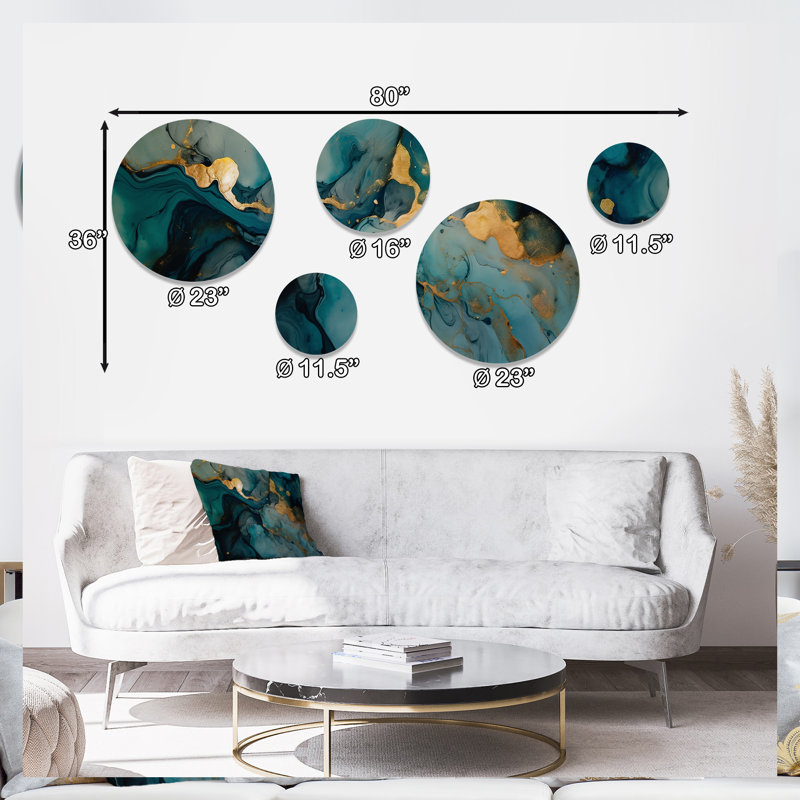 Abstract Wall Decor on Metal
