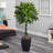 60'' Faux Foliage Tree in Stone Planter