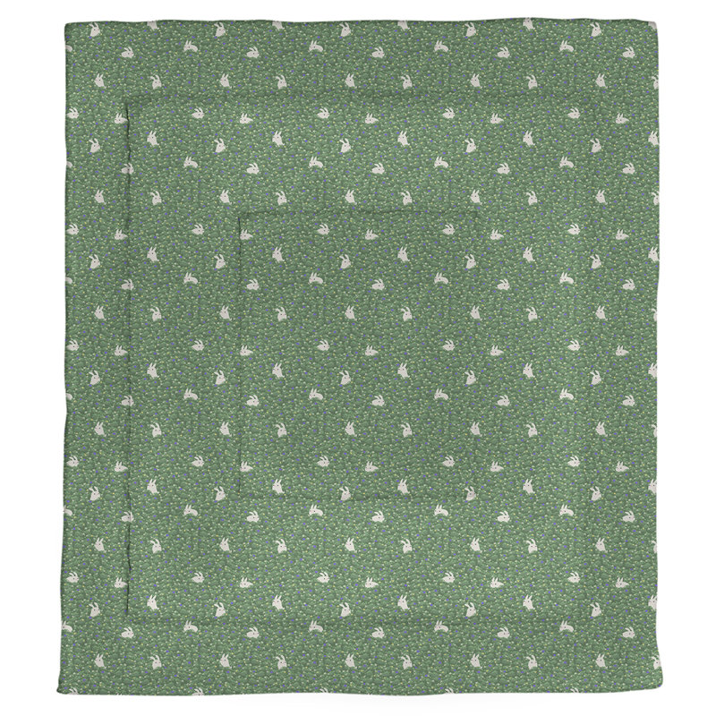 Édredon simple lapin Katelyn Elizabeth, Édredon très grand, Vert
