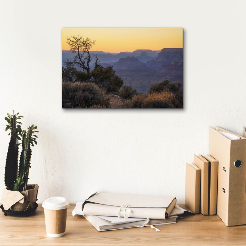  «Grand Canyon Sunset» par Martin Podt, art mural sur toile, 18 po x 12 po, H 12 po x l 18 po