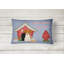 Dog House Solid Colour Outdoor Throw Pillow