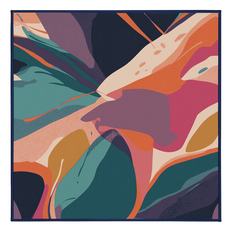 Chroma Stream Rug, Square 3'