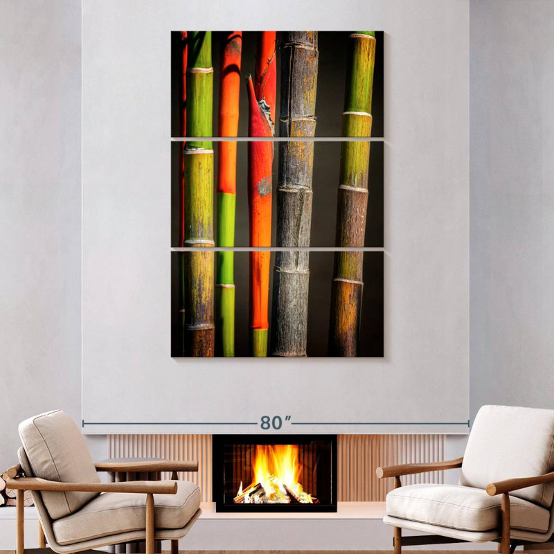 Harnek Bamboo Stems, 74" H x 48" W