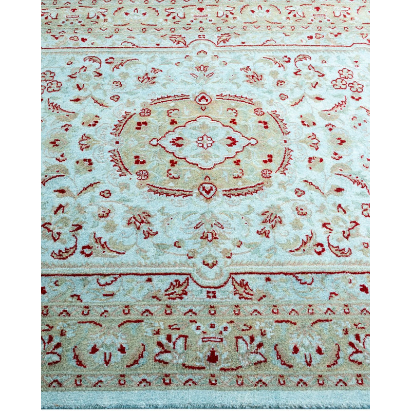 Tapis bleu noué à la main Weirsky - One-of-a-Kind Weirsky