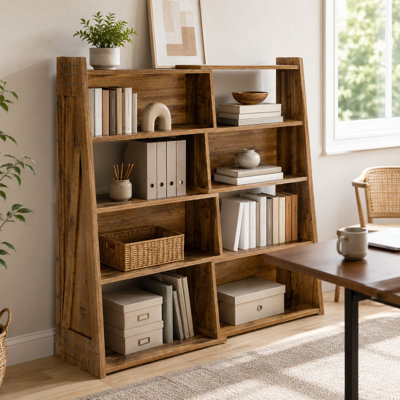  Convertible Modular Bookcases with 3 Interchangeable Assembly Layouts