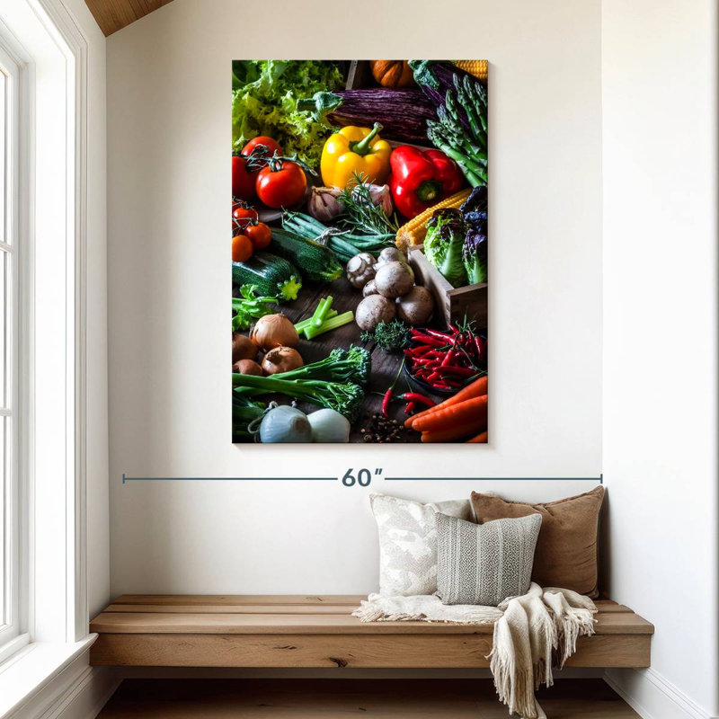 Yarlin Garden Grown Vegetables, 48" H x 32" W