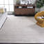 Tapis gris / ivoire en laine / viscose / coton touffeté à la main Masanao-1011000813