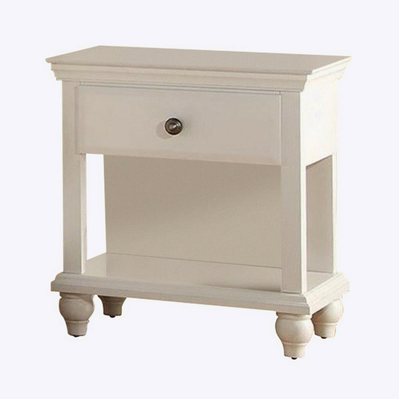 Broncho 24'' W Wood Nightstand, White