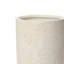 Grand pot de fleurs rond de 23,5 po, finition pierre de travertin, pot de jardin-1071889985