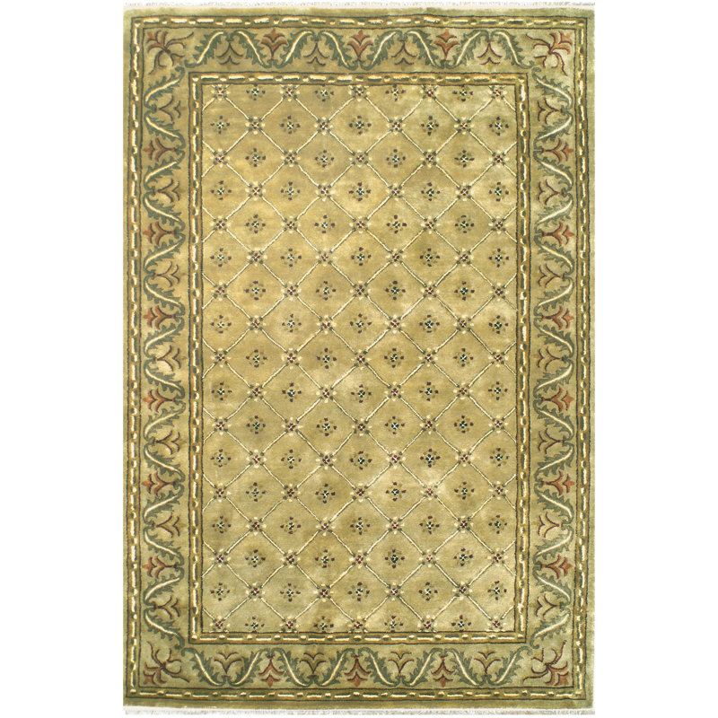 Wool Oriental Indoor Rug, Rectangle 9'6" x 13'6"
