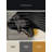 Machine Washable Pavli Mandrill Modern Geometric Rug in Gray – Black Binding-1266113949