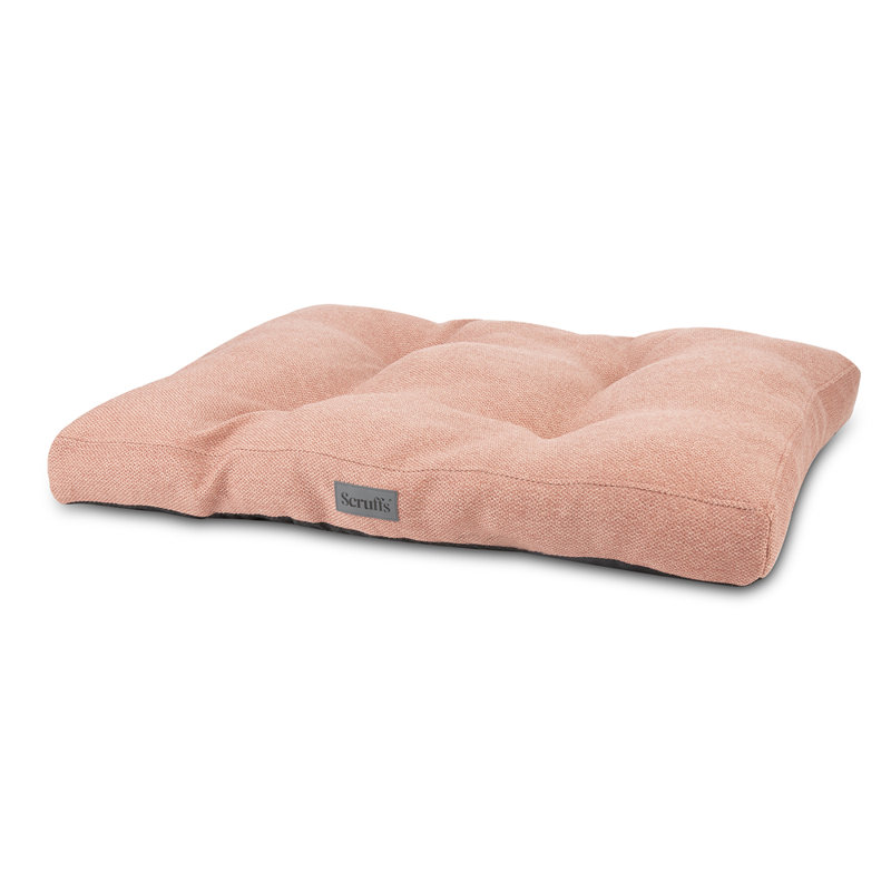 Scruffs Seattle - Luxury Dog Bed Mattress, 14cm H x 100cm W x 70cm D, Coral Pink