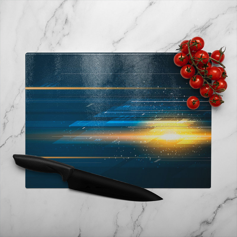 Speed Movement Glass Chopping Board