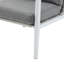 Méridienne en aluminium argenté avec coussins confortables pour l'extérieur et l'intérieur-2033898490