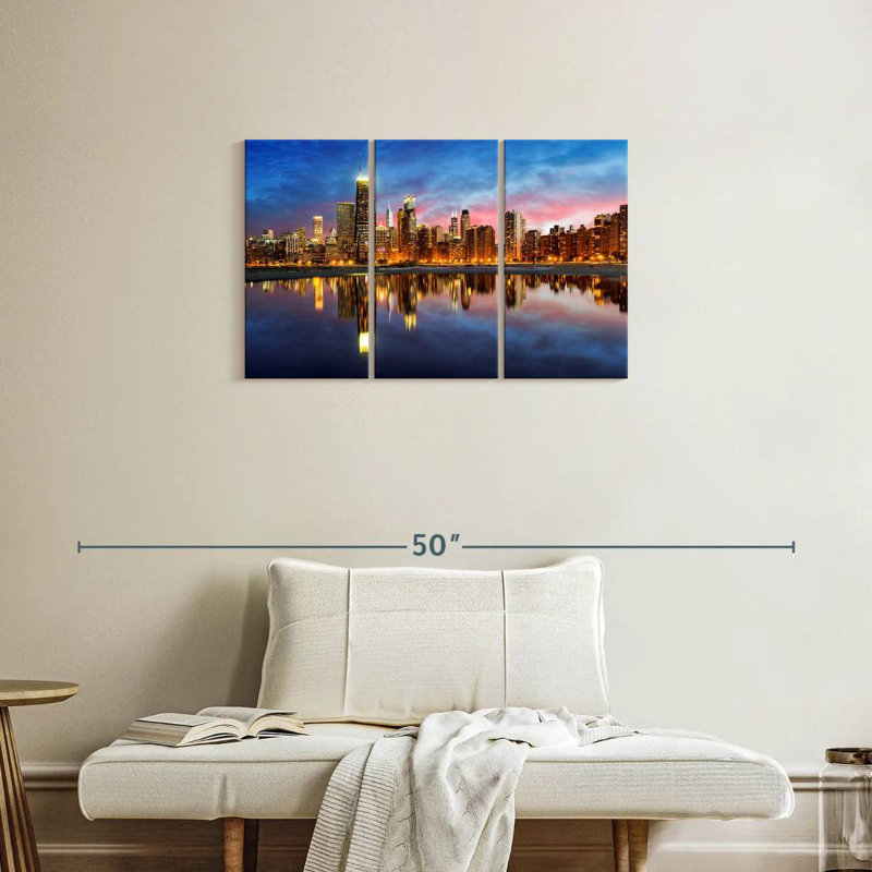 Hannes Chicago Skyline Lights, 20" H x 33" W