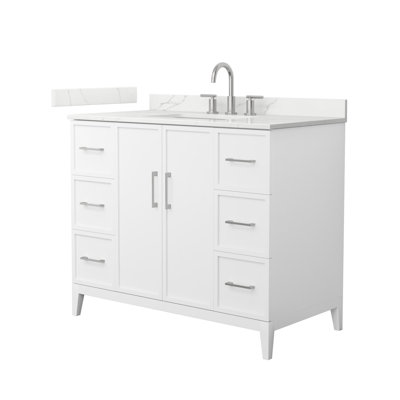 Elan 42'' Single Bathroom Vanity with Quartz Top