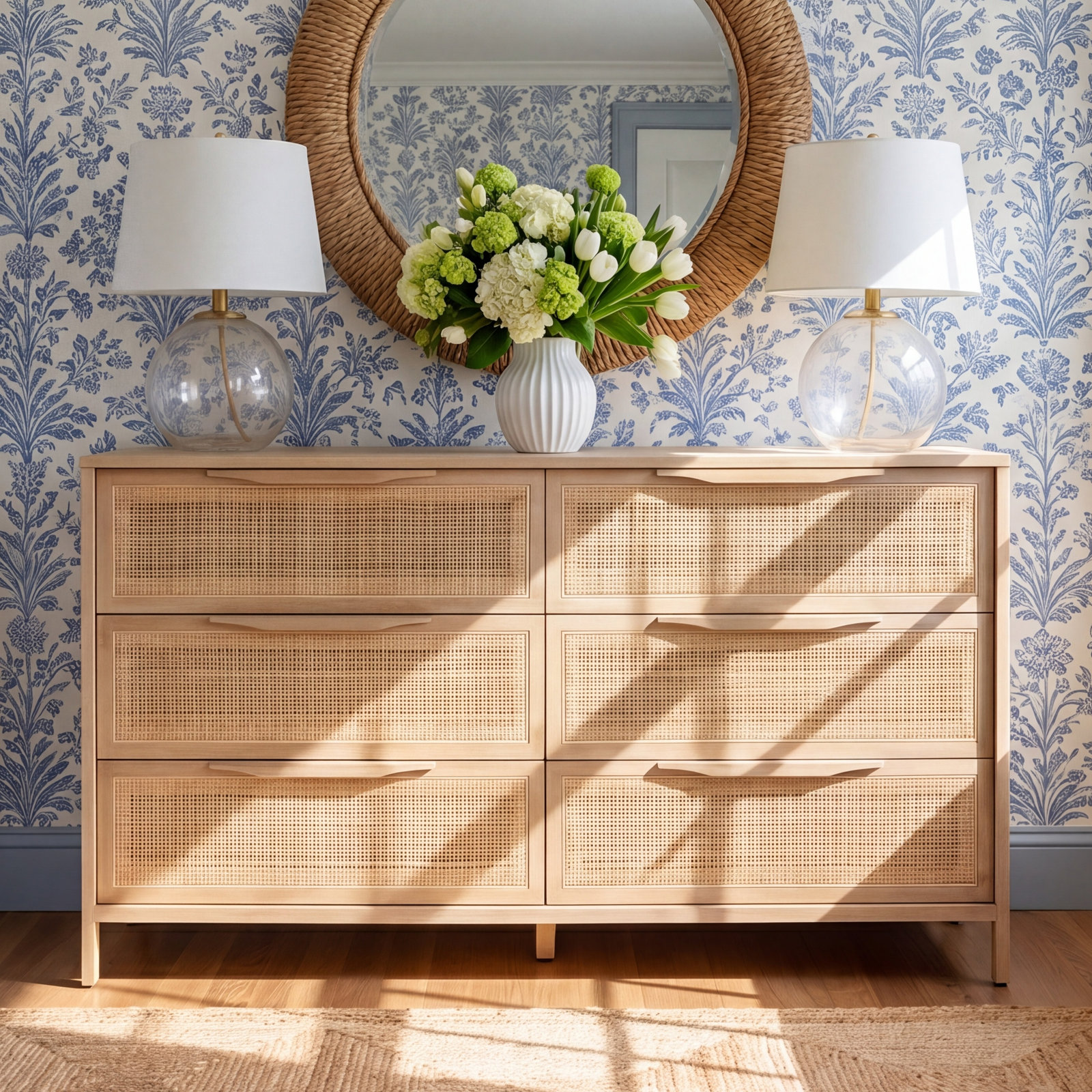 Birch Lane Nellie Cane Dresser - Thumbnail 4